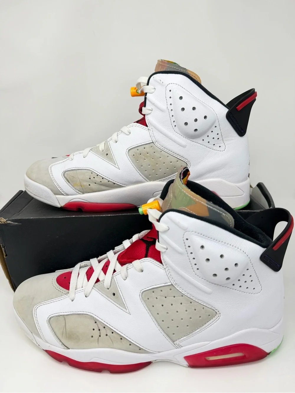 Nike Air Jordan 6 Hare 2020 White Red CT8529-062 Men’s Size 13 Retro VI
